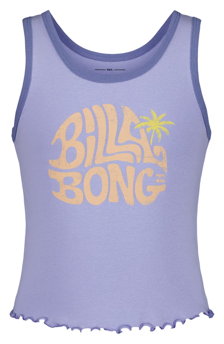 Billabong Kids' Roundabout Graphic Tank, Main, color, Baby Lavendar