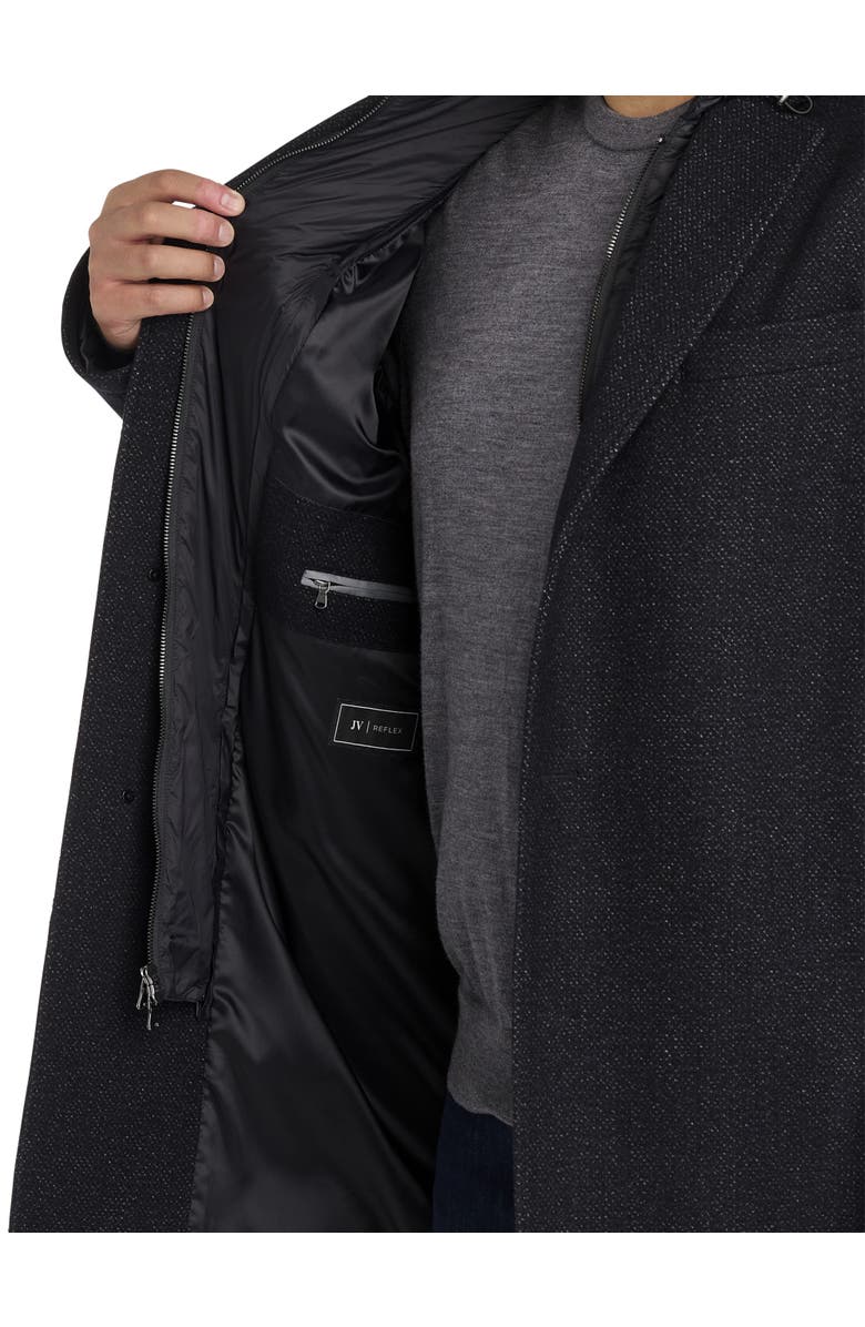 JV Reflex Westin Hooded Overcoat, Alternate, color, Black