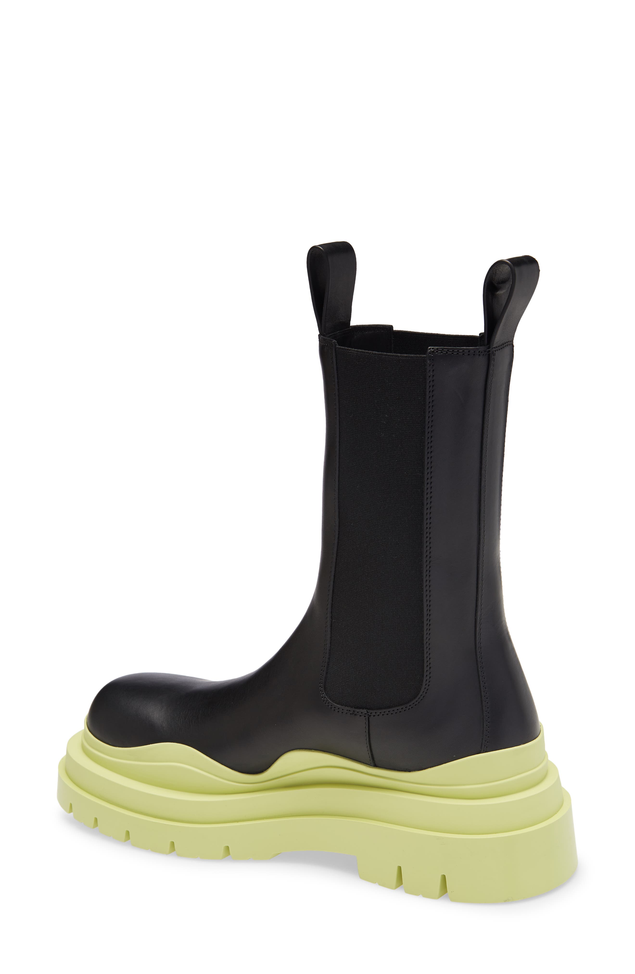 Clear Sole Chelsea Boot, Alternate, color, BLACK/ BLACK/ BLACK