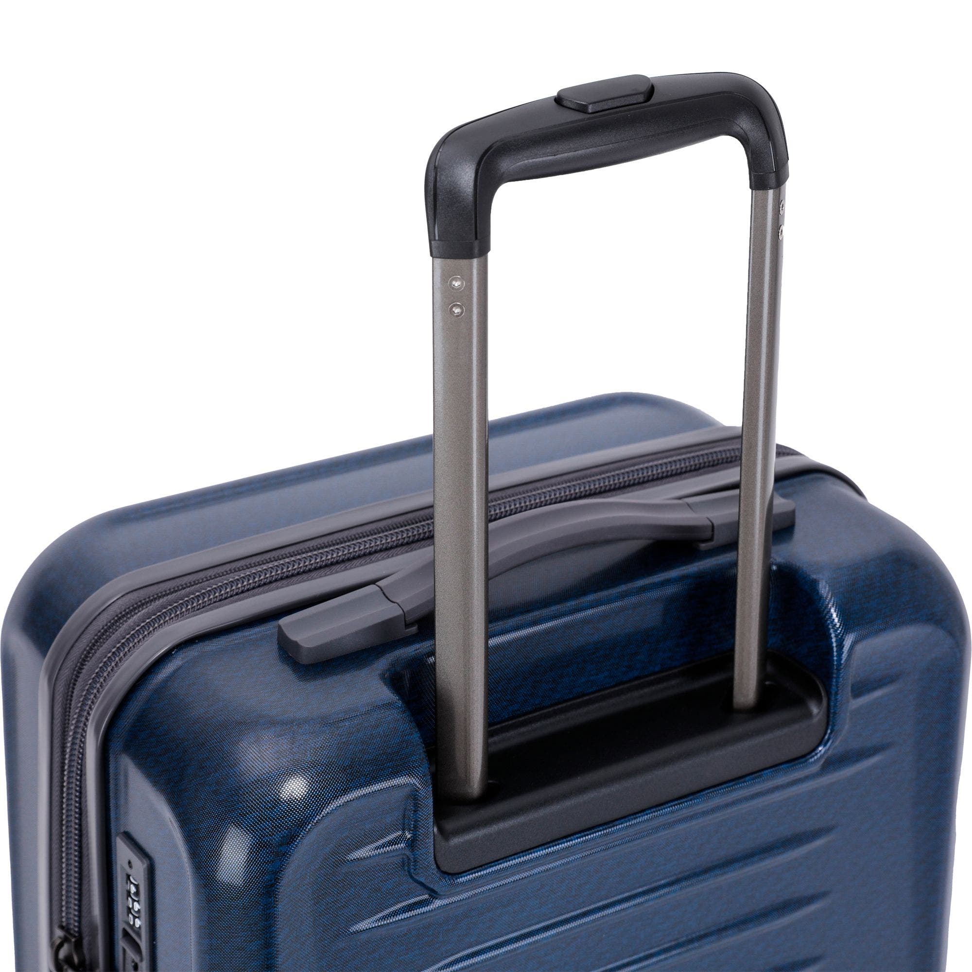 Spyder Rails 20 Inch Expandable Hardside Upright Suitcase, Alternate, color, Carbon Blue