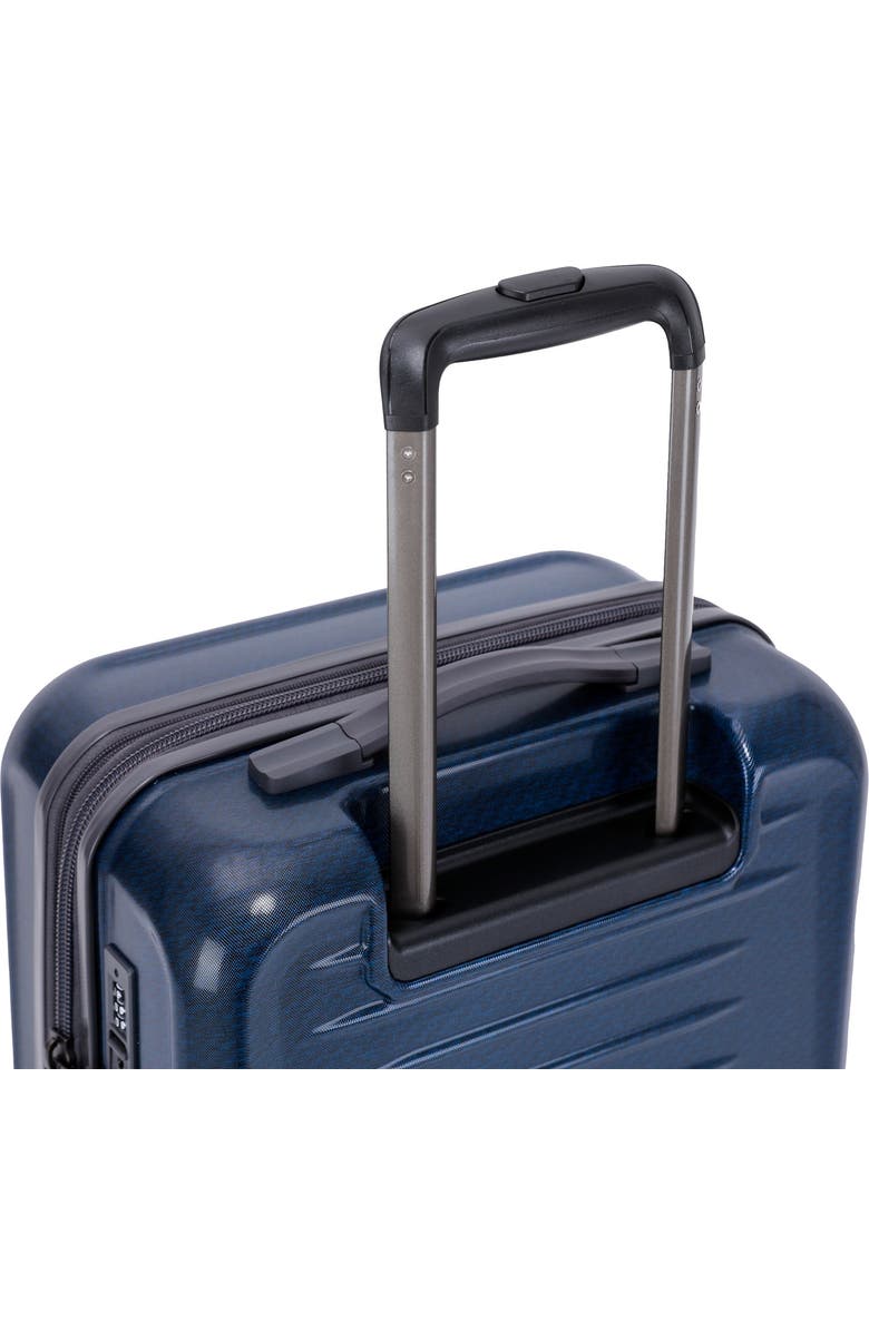 Spyder Rails 20 Inch Expandable Hardside Upright Suitcase, Alternate, color, Carbon Blue