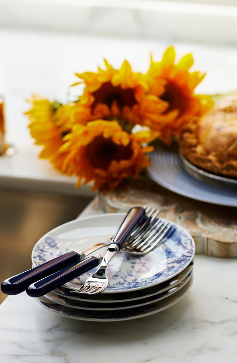 Caskata Summer Blues Small Plates - Porcelain - Set 4, Alternate, color, Blue