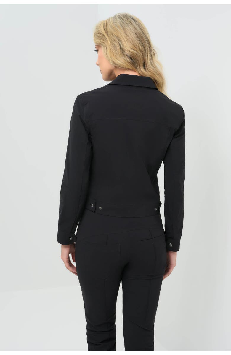 Anatomie Delilah Ultra Light Weight Denim Style Jacket, Alternate, color, Black