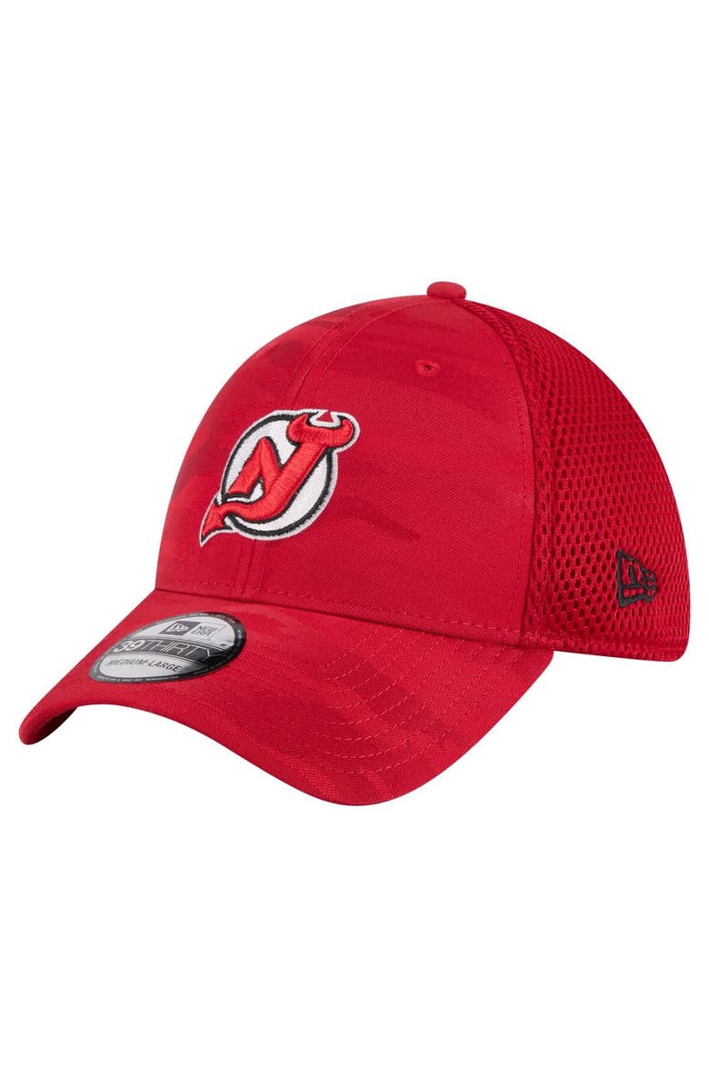 New Era Men's New Era Red New Jersey Devils Active Subtle Camo 39THIRTY Flex Hat, Alternate, color, Red