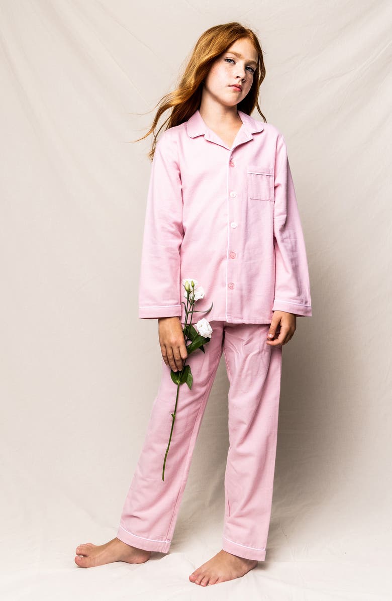 Petite Plume Kids' Pink Flannel Pajama Set, Alternate, color, Pink