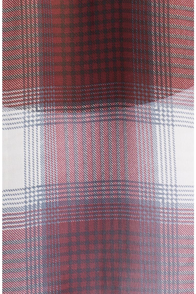 Plaid Shirt, Alternate, color, CREAM/ BLACK/ BURGUNDY