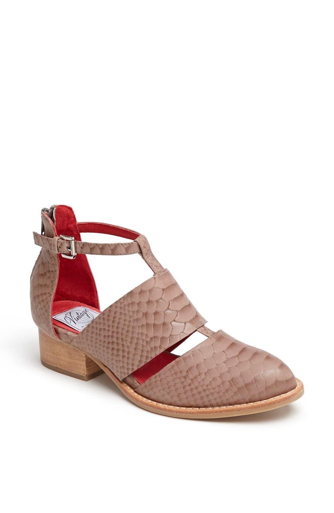 'Carina' Bootie, Main, color, TAUPE SNAKE