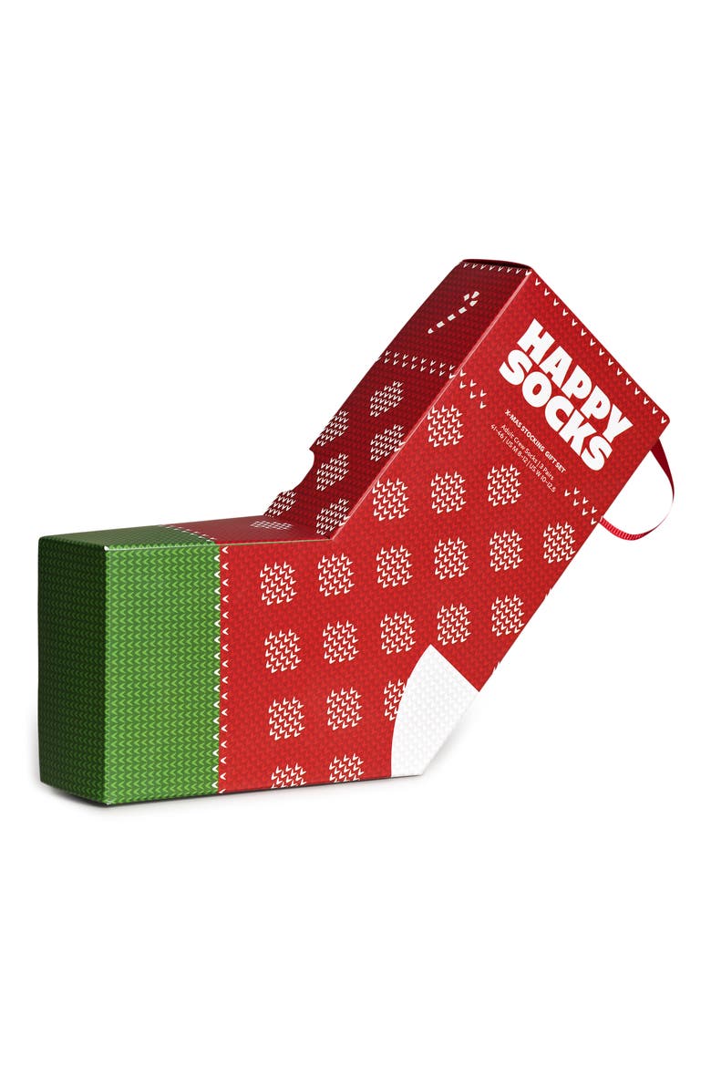 Assorted 3-Pack Christmas Crew Socks Gift Set, Alternate, color, NAVY