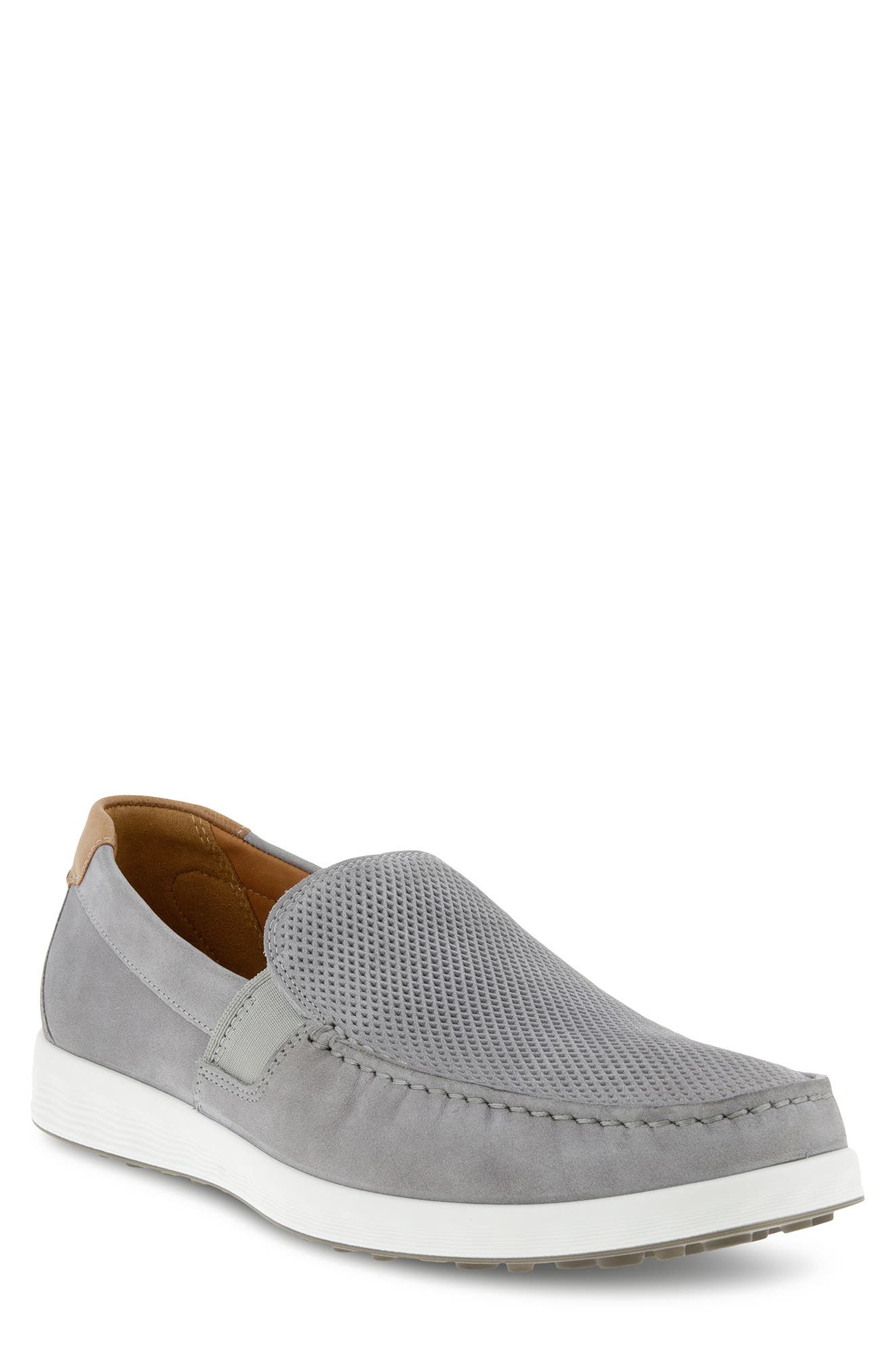 S Lite Moc Toe Slip-On, Main, color, WILD DOVE/ COGNAC