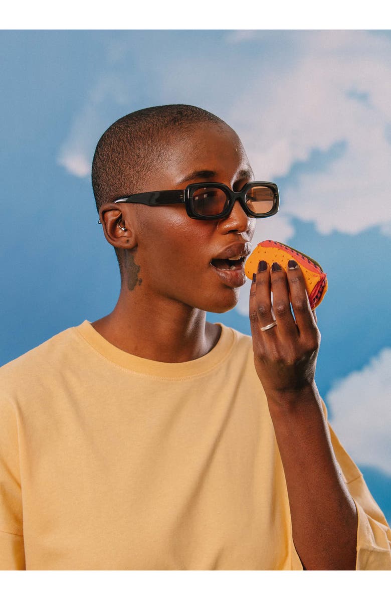 doiy Spicy Taco 3D Crew Socks, Alternate, color, Red Multicolor