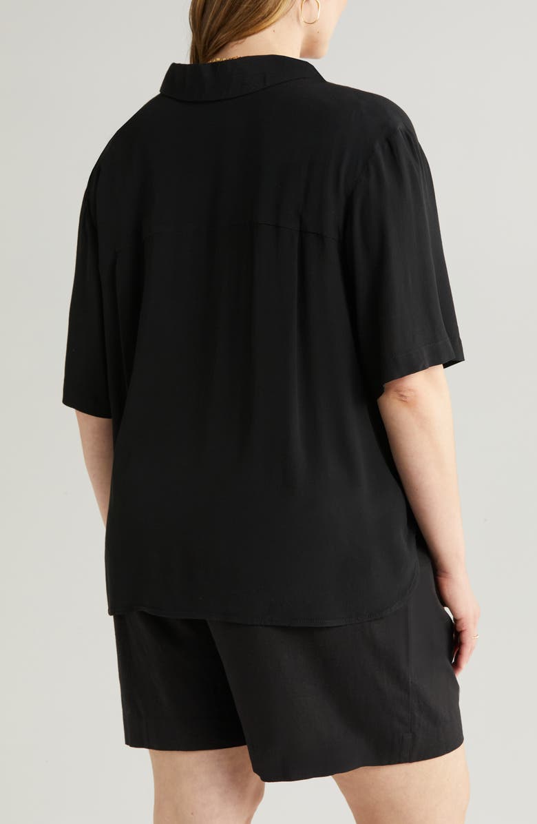 Treasure & Bond Soft Double Pocket Camp Shirt, Alternate, color, 