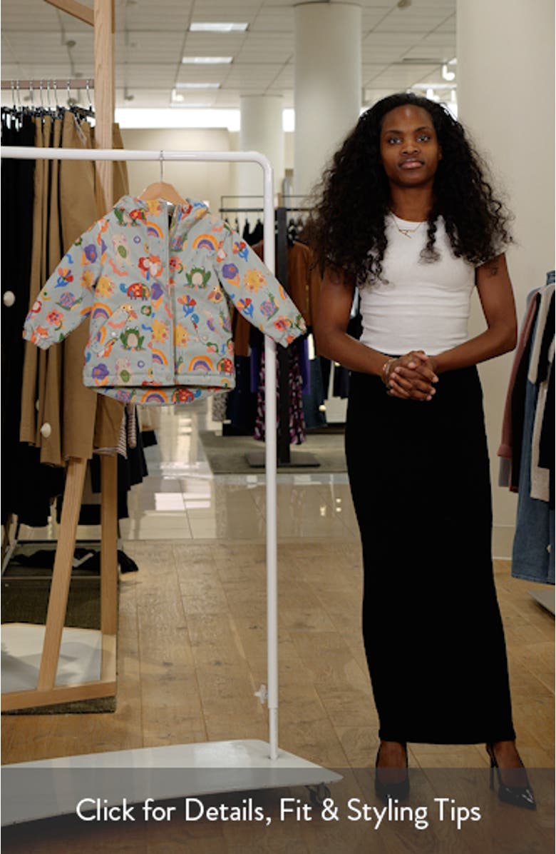 Kids' Print Waterproof Rain Jacket, sales video thumbnail