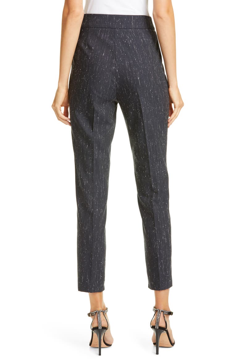 Rain Effect Bouclé Pants, Alternate, color, NAVY