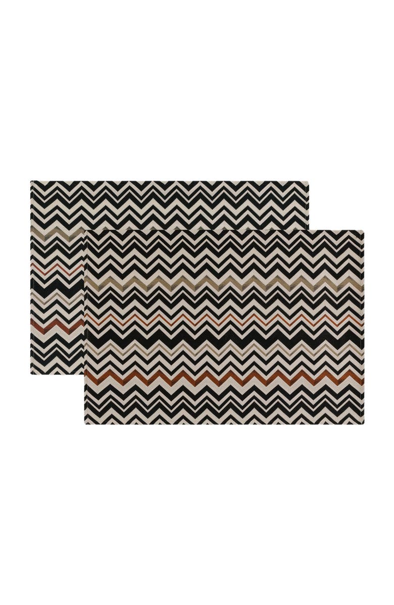 Missoni Home Pair Of Belfast Placemats 38x52 Cm, Alternate, color, Black