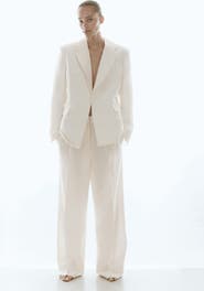 H&M Tailored Linen-blend Trousers