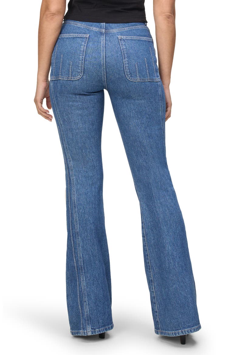 Mia Seamed Flare Jeans, Alternate, color, PACIFIC