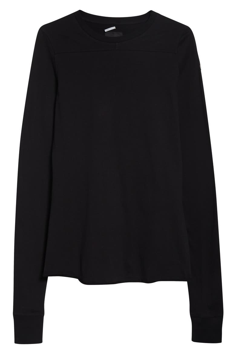 x Rick Owens Girder Long Sleeve Cotton T-Shirt, Alternate, color, BLACK