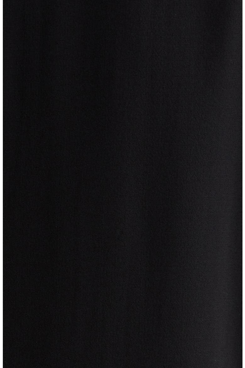 Open Front Silk Blazer, Alternate, color, BLACK