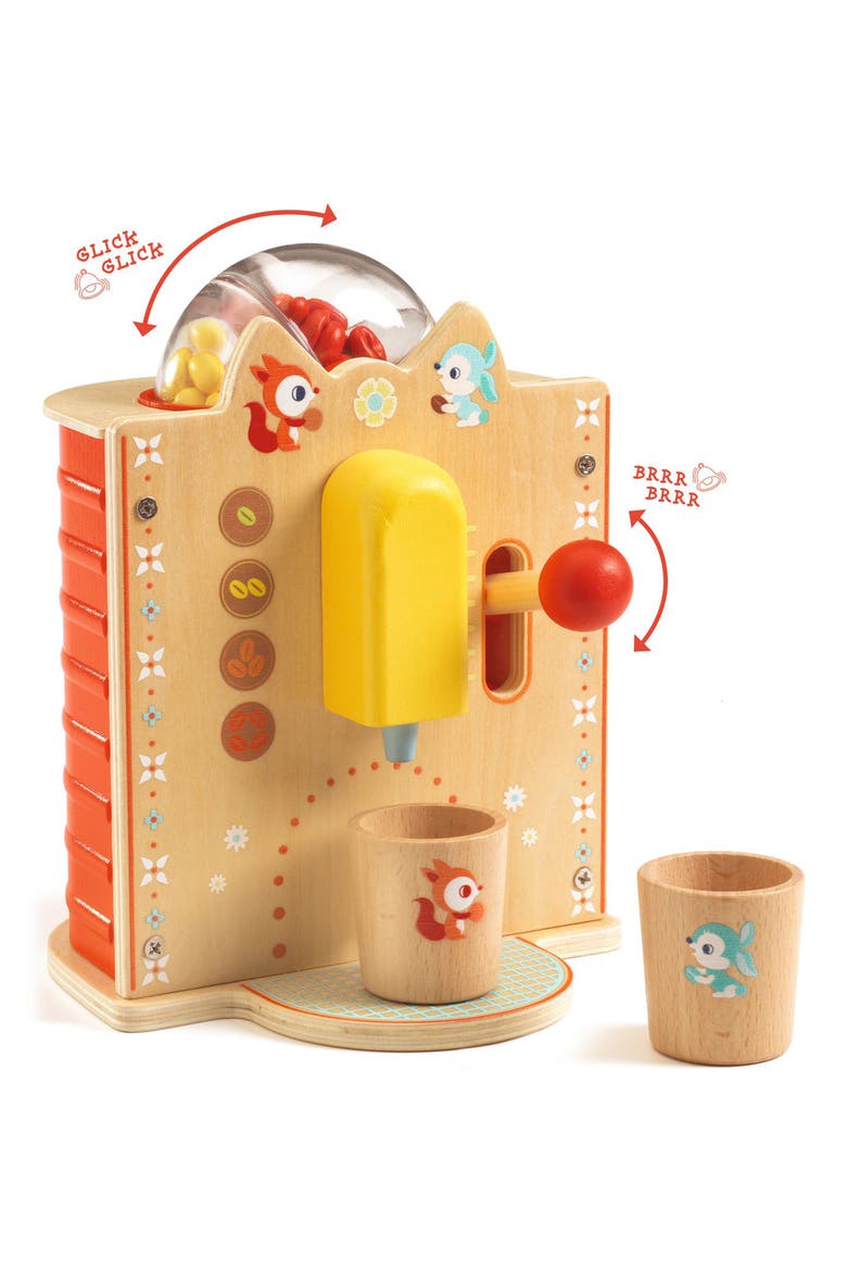Role Play Bean-to-Cup Toy Coffee Machine, Alternate, color, MULTI