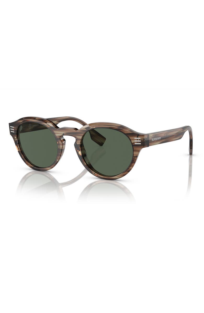 Burberry 50mm Phantos Sunglasses, Alternate, color, Green