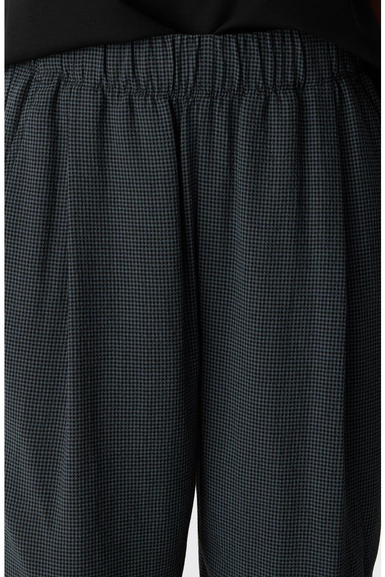 Check Tapered Ankle Pants, Alternate, color, EUCLY