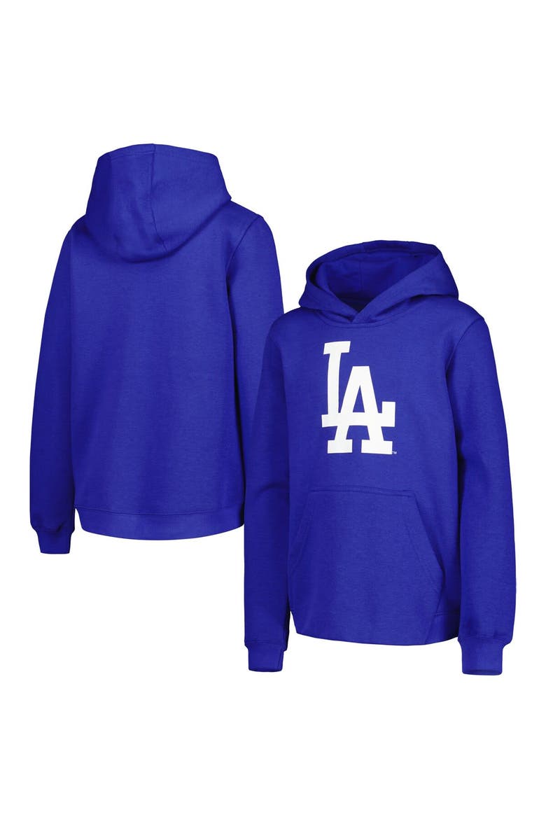 Youth Royal Los Angeles Dodgers Team Primary Logo Pullover Hoodie, Main, color, Royal