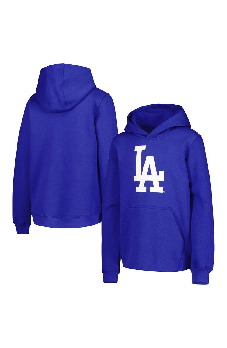 Outerstuff Youth Royal Los Angeles Dodgers Team Primary Logo Pullover Hoodie, Main, color, Royal
