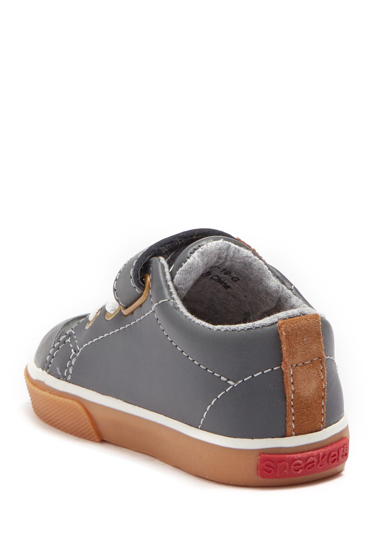 Stevie II Sneaker, Alternate, color, GRAY LEATHER