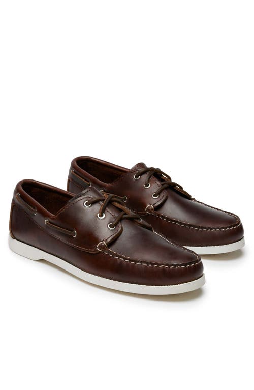 Quoddy Head Boat Shoe In Brown