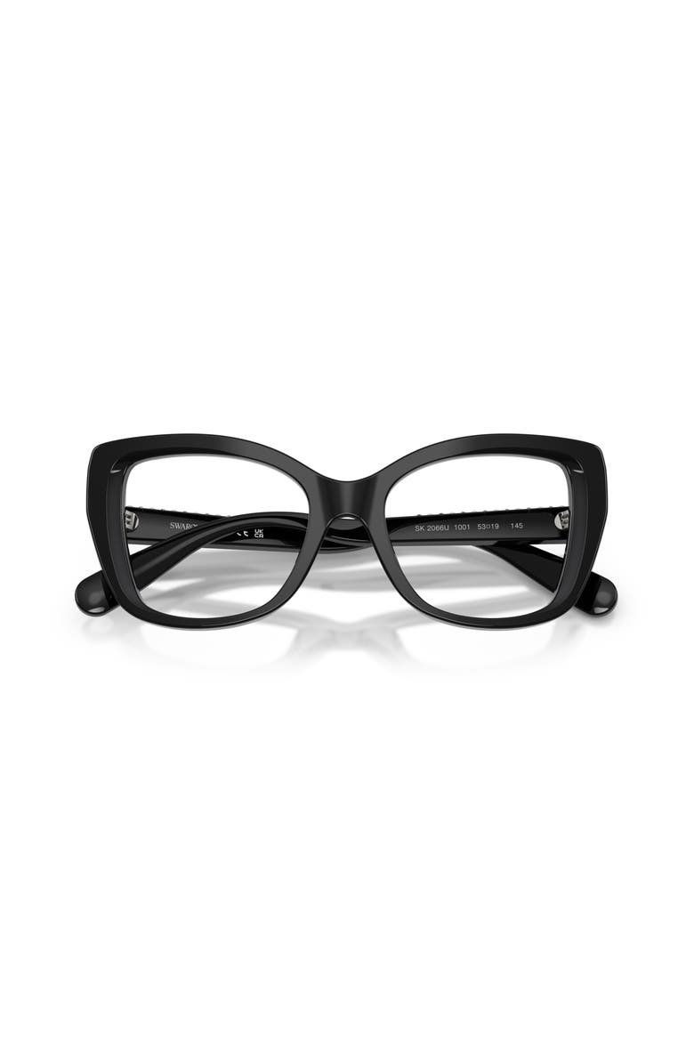 Swarovski 51mm Butterfly optical glasses, Alternate, color, Black