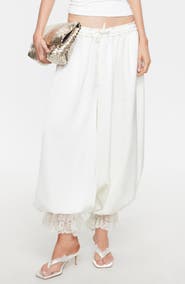 LIONESS Kiss & Tell Bubble Hem Pants