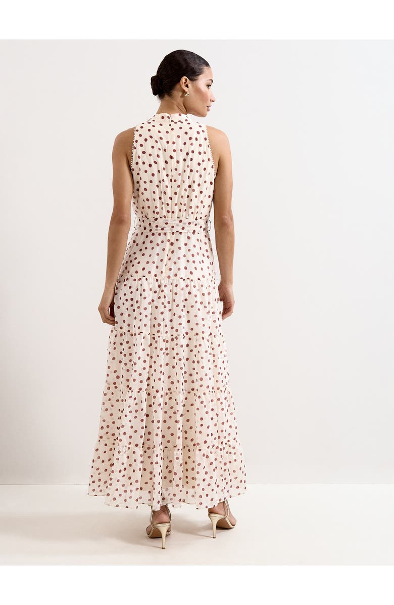 Phase Eight Nita Polka Dot Maxi Dress, Alternate, color, Cream
