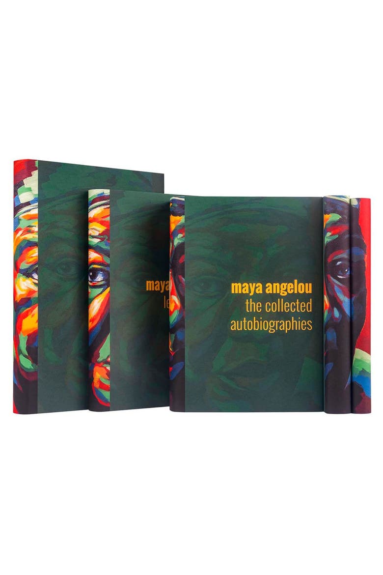 Maya Angelou Portrait Book Set, Alternate, color, Red