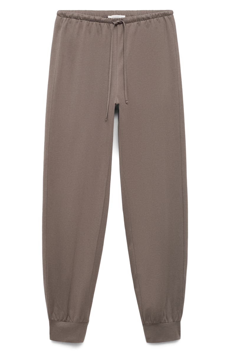 MANGO Soft Finish Joggers, Main, color, Coffee