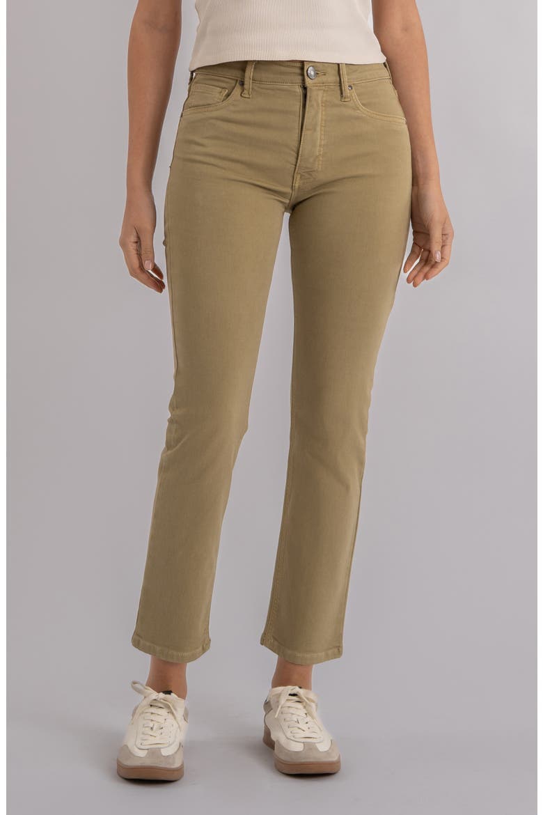 Blair Fab Ab High Waist Ankle Straight Jeans, Main, color, ANTIQUE BRONZE
