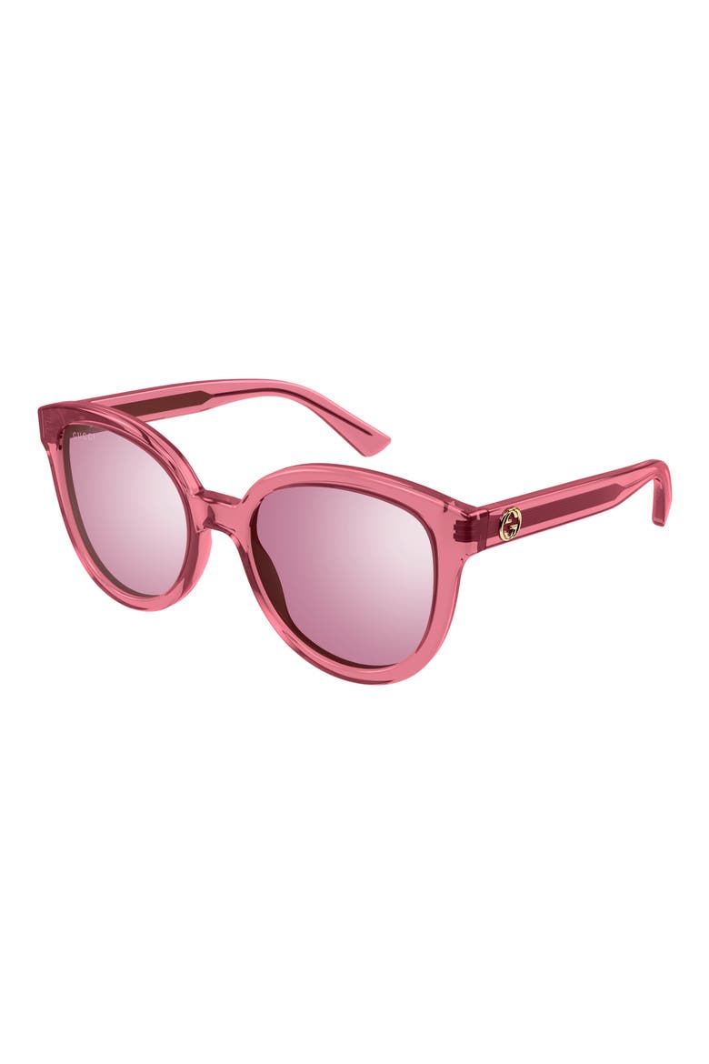 54mm Oval Sunglasses, Alternate, color, PINK FUCHSIA