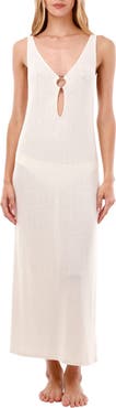 MALAI Reef O-Ring Sheer Cover-Up Dress