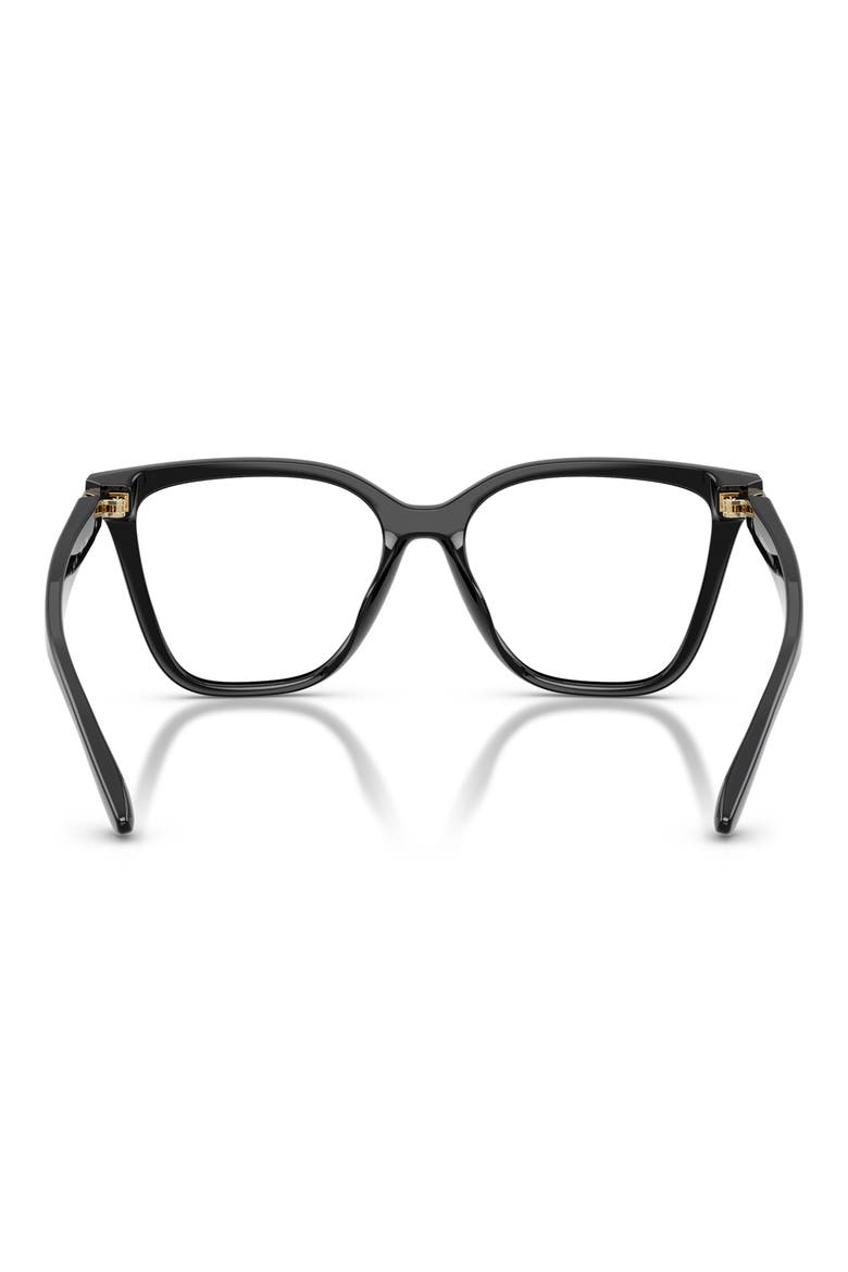 54mm Cat Eye Optical Glasses, Alternate, color, SHINY BLACK / CLEAR