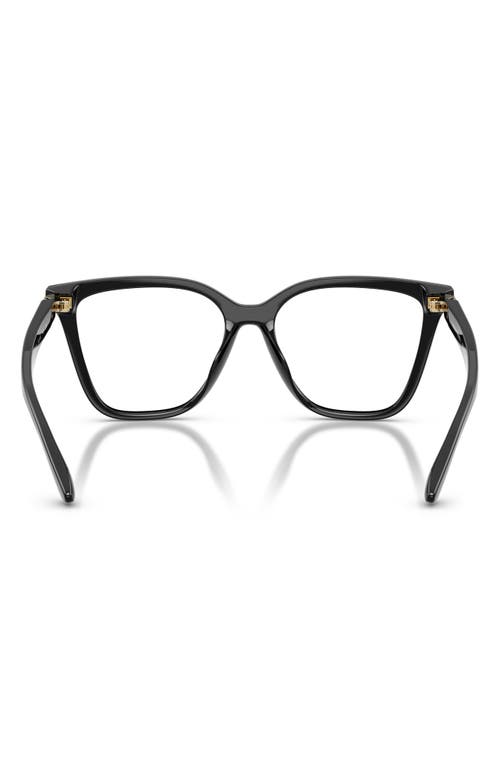 Emporio Armani 52mm Cat Eye Optical Glasses In Black