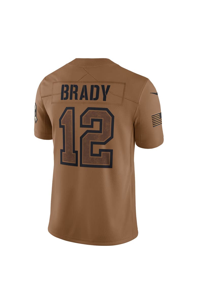 Nike Men's Nike Tom Brady Brown Tampa Bay Buccaneers 2023 Salute To Service Limited Jersey, Alternate, color,
