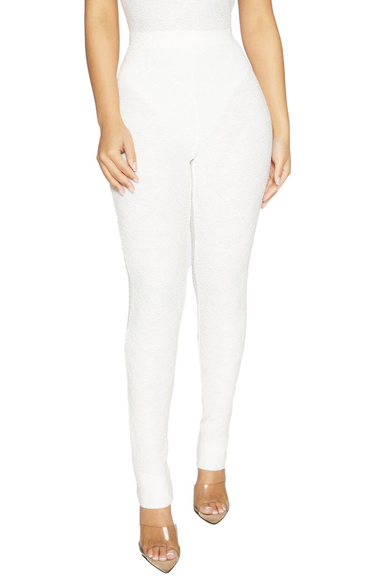 Naked Wardrobe Elastic Lace Leggings, Main, color, 