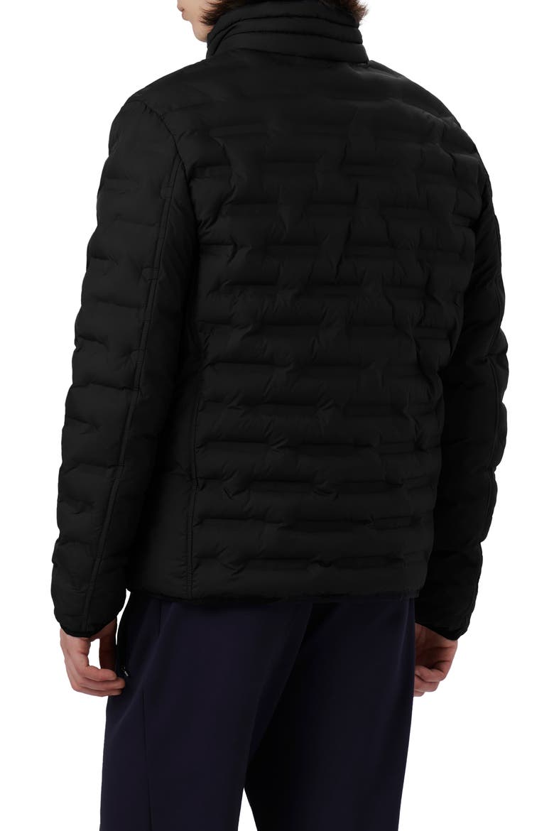 Quilted Bomber Jacket, Alternate, color, BLACK