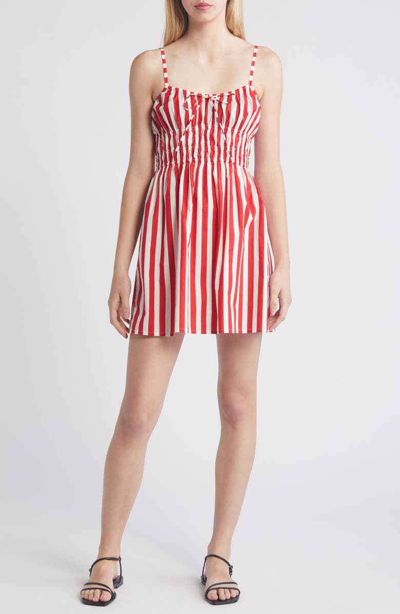 Faithfull the Brand Alboa Stripe Minidress, Main, color, 