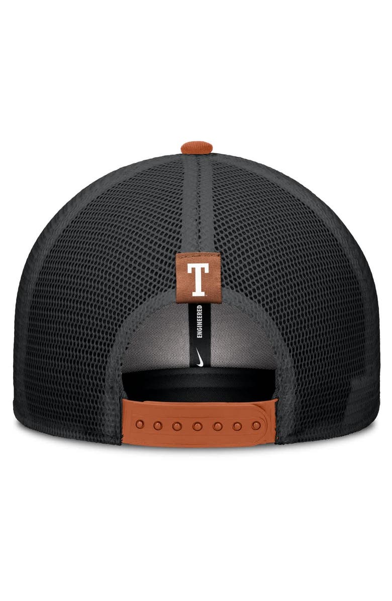 Nike Men's Nike Texas Orange/Black Texas Longhorns Legacy Arch Rise Performance Trucker Adjustable Hat, Alternate, color, Burnt Orange