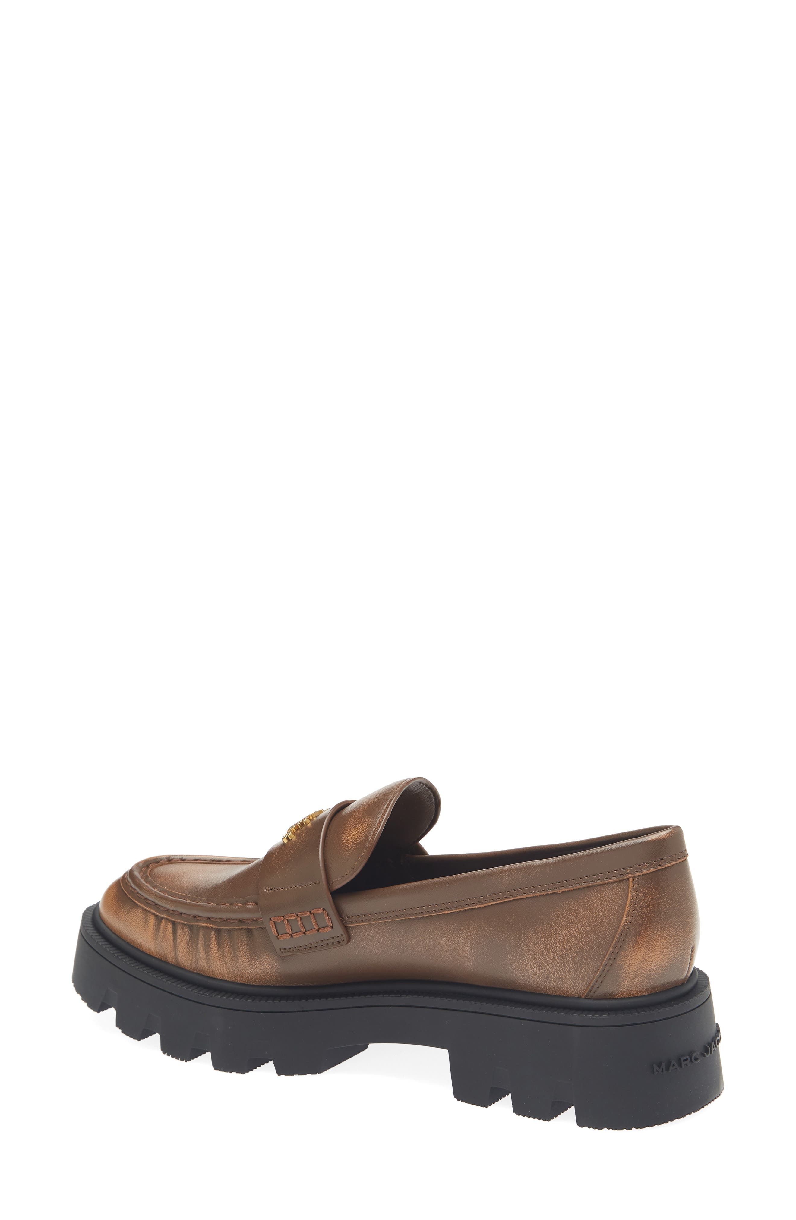 Marc Jacobs The Frankie Platform Loafer, Alternate, color, Ebony