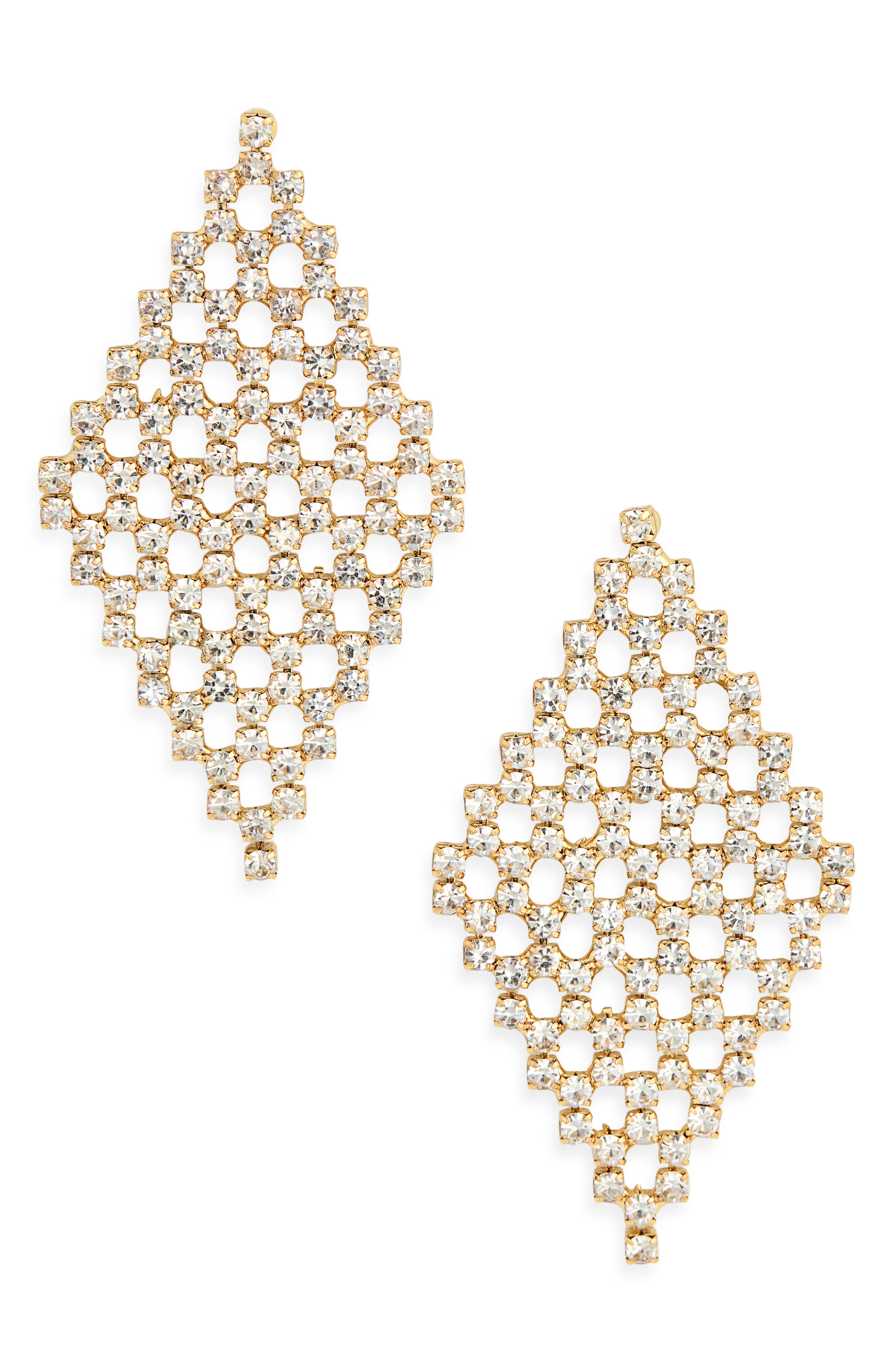 NORDSTROM RACK Cubic Zirconia Kite Drop Earrings