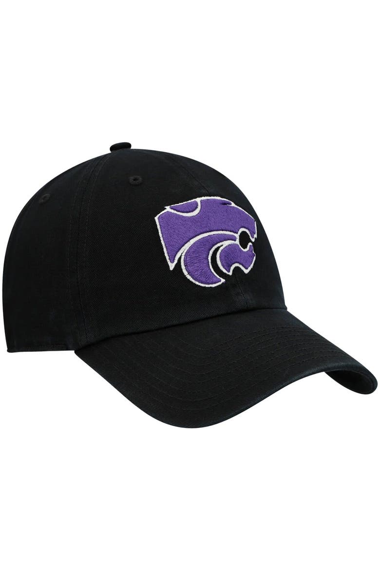 Men's '47 Black Kansas State Wildcats Vintage Clean Up Adjustable Hat, Alternate, color, Black