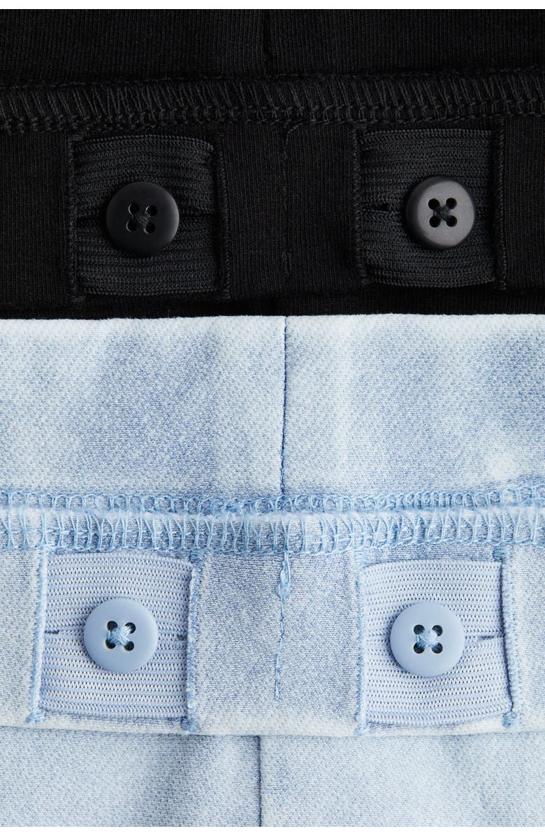 H&M 2-pack Flared Jeggings, Alternate, color, Light Blue/Black