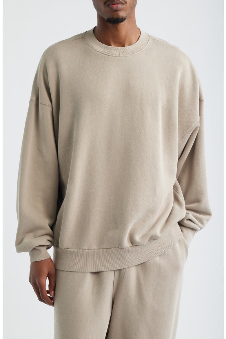 Crewneck Sweatshirt, Main, color, TAN