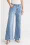Jolene High Waist Front Slit Wide Leg Jeans